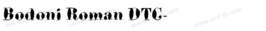 Bodoni Roman DTC字体转换